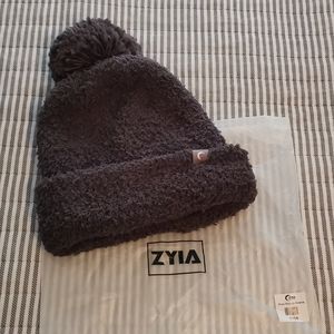 Zyia gray shaggy beanie